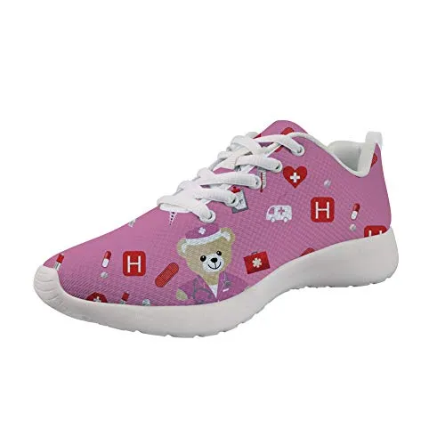 SHOWUDESIGNS BEAR PINK  ZAPATILLA DE ENFERMERA