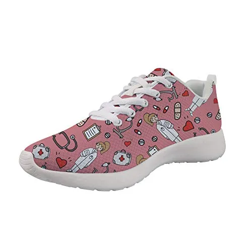 SHOWUDESIGNS NURSE DESIGN PINK  ZAPATILLA DE ENFERMERA