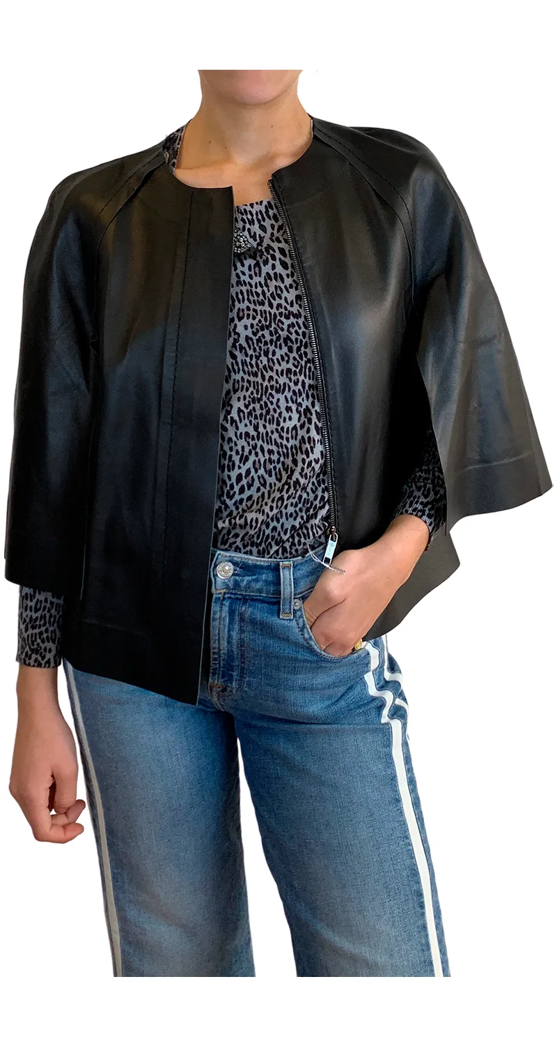 SPORTMAX Capa Cuero Cordero