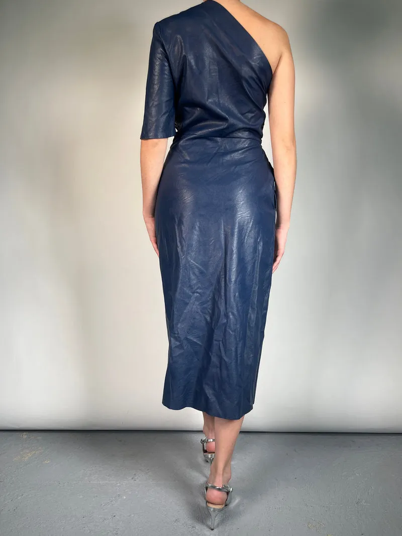 STELLA MCCARTNEY Vestido Asimétrico Cuero Vegano