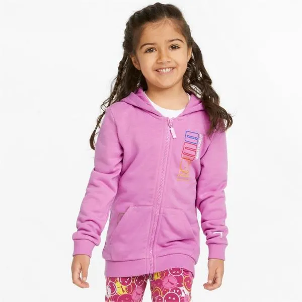 SUDADERA CON CAPUCHA PARA NIñO PUMA X SMILEY WORLD FULLZIP