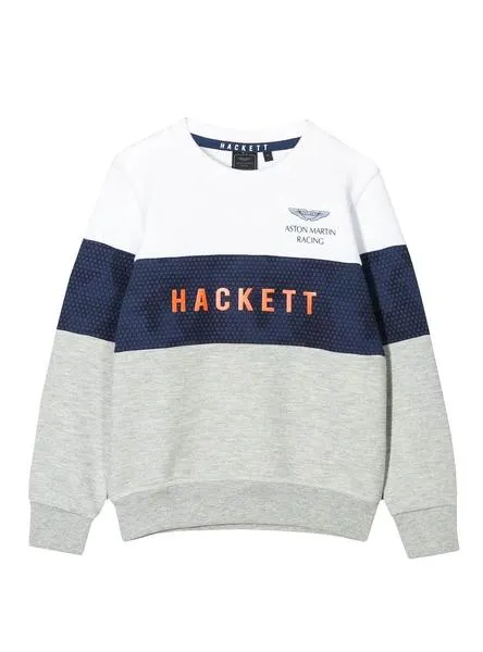 sudadera hackett camo gris para niño