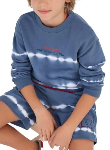 Sudadera Mayoral Tie Dye Azul para Niño