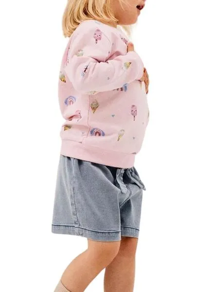 Sudadera Name It Fransia Rosa Para Niña