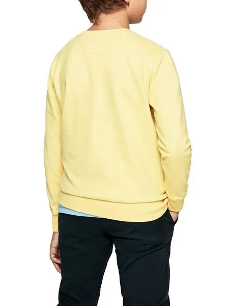 sudadera pepe jeans caden amarillo para niño