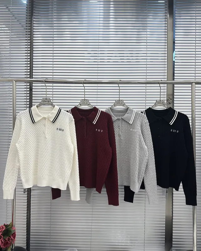 Sweaters de jersey de diseñador Mujeres Sweater Knit Sweter Fashion Mujer Femenina Outumn Winter Clothing Ladies White Flow Long