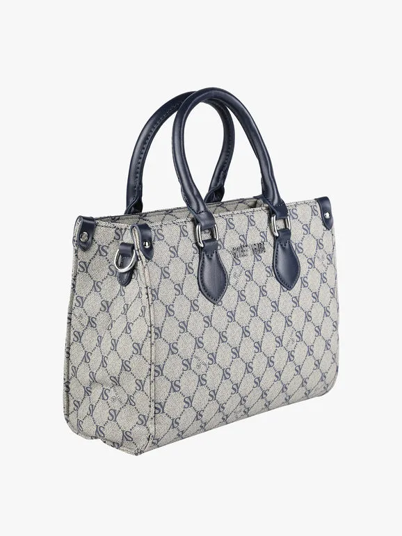 Sweet Years Bolso de mujer rígido con estampados y doble asa.