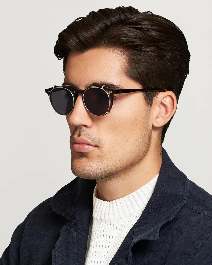 TBD Eyewear Pleat Clip On Sunglasses Classic Tortoise