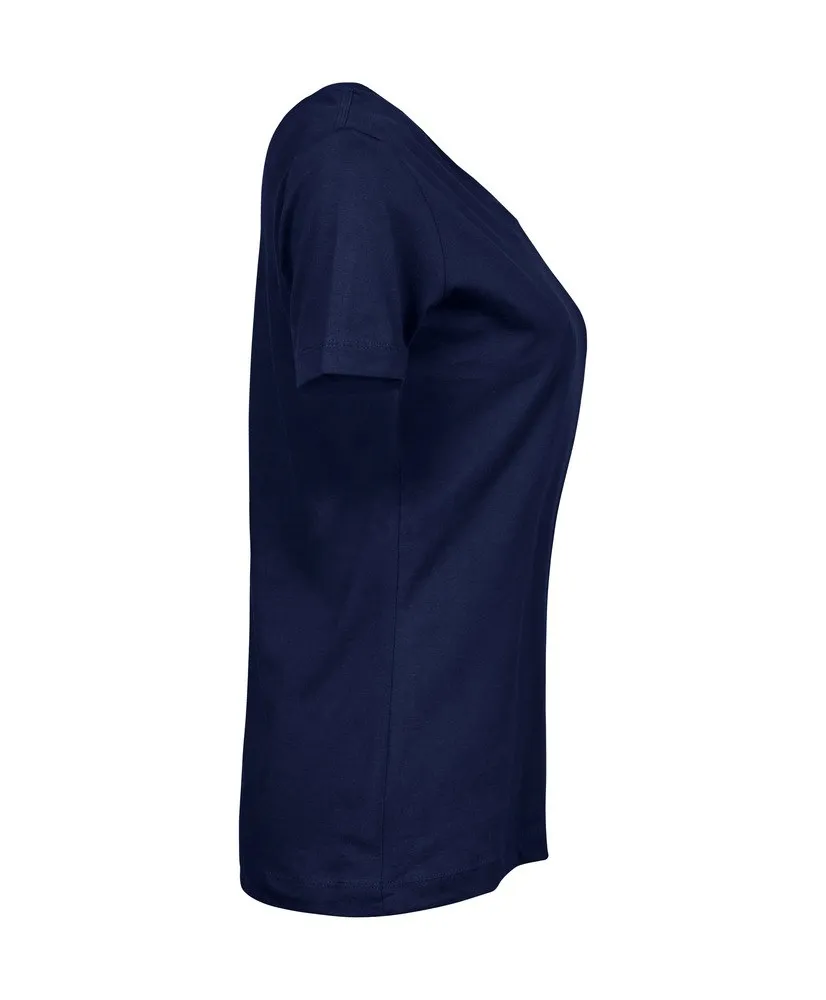 TEE JAYS TJ580  CAMISETA INTERLOCK PARA MUJER  AZUL MARINO