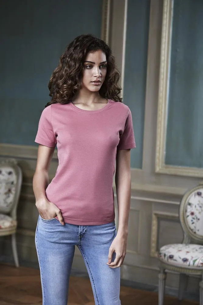 TEE JAYS TJ580  CAMISETA INTERLOCK PARA MUJER  AZUL MARINO