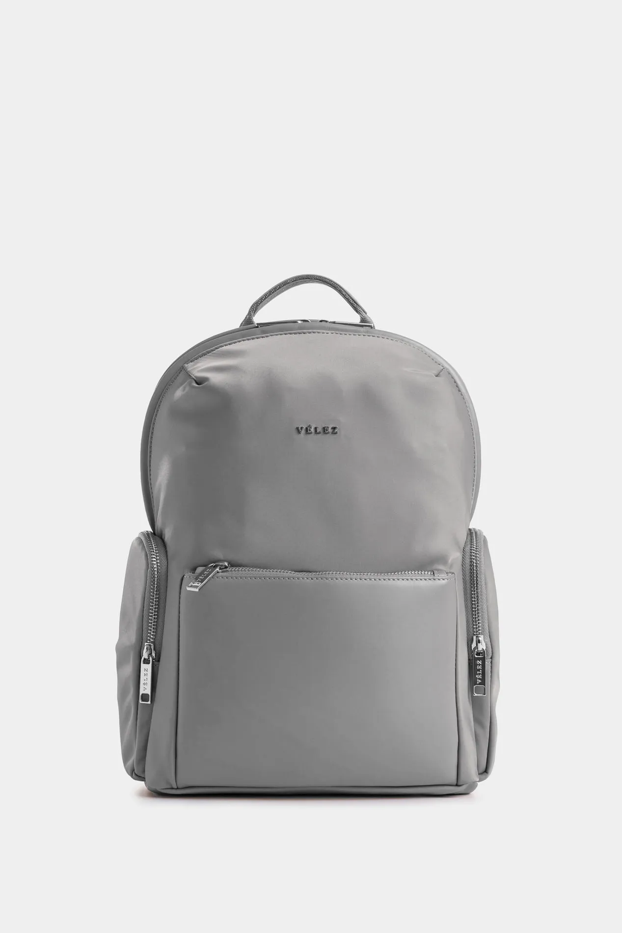 Tula morral Orión de lona y cuero para mujer detalle trenzado