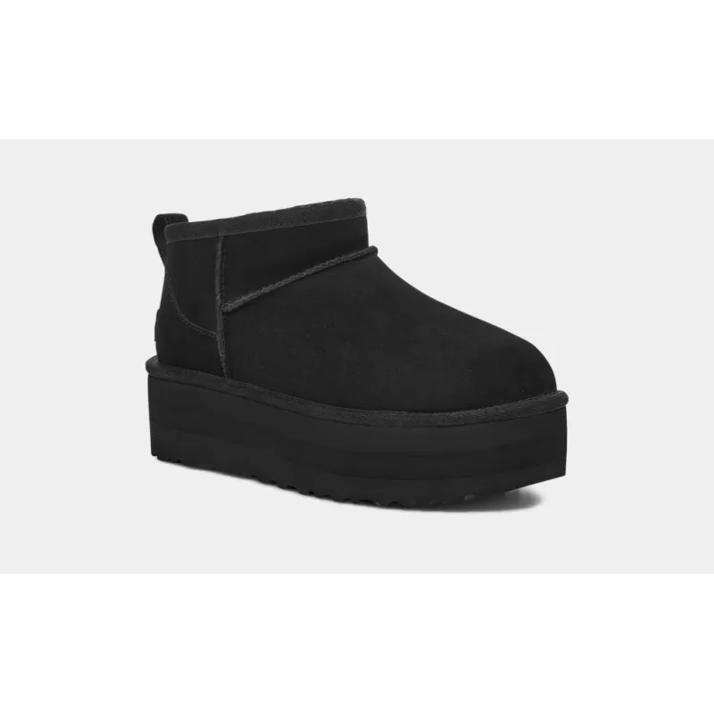 UGG CLASSIC ULTRA MINI PLATFORM BLACK