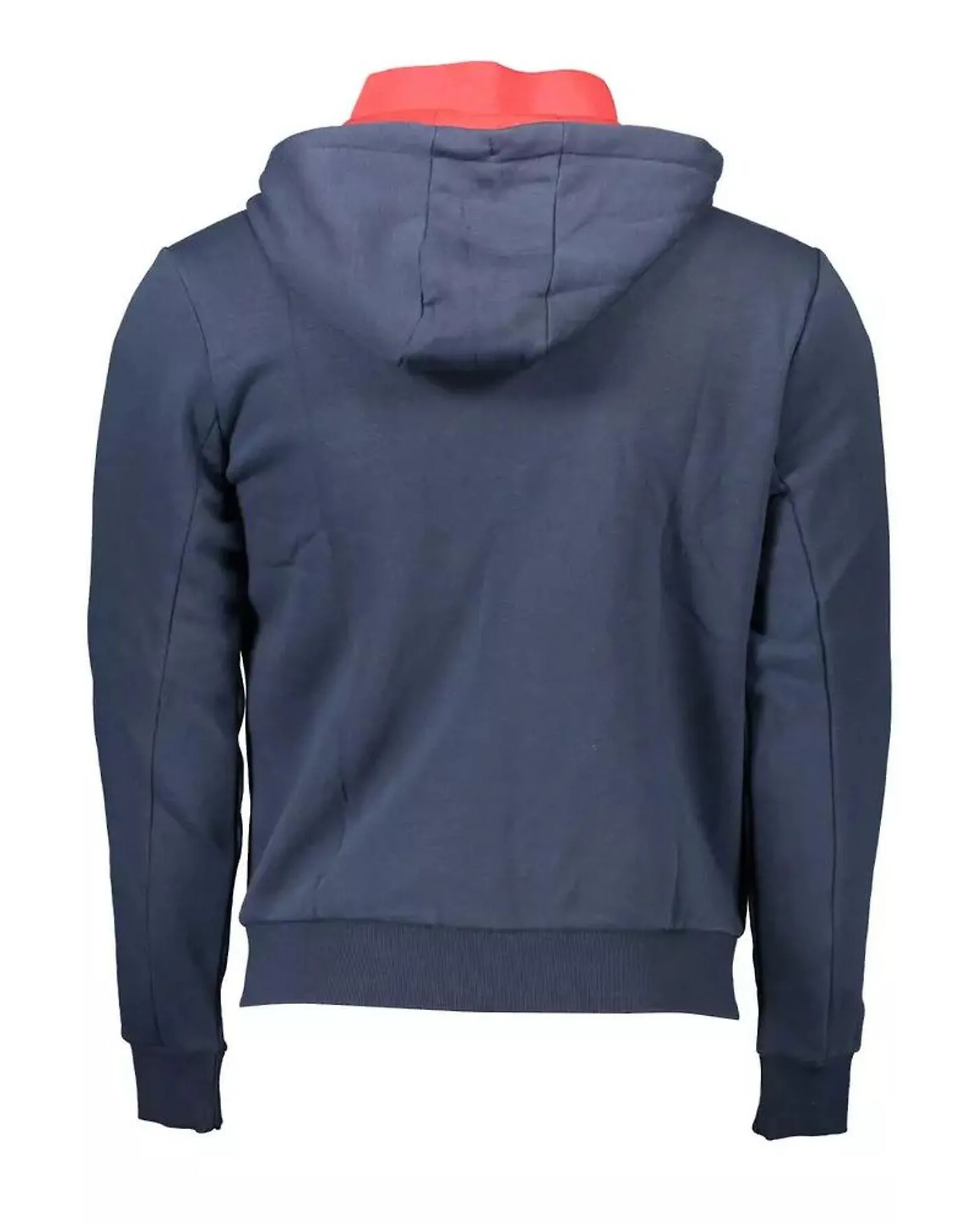 U.S. POLO ASSN. Blue Cotton Hooded Sweater with Contrasting Details