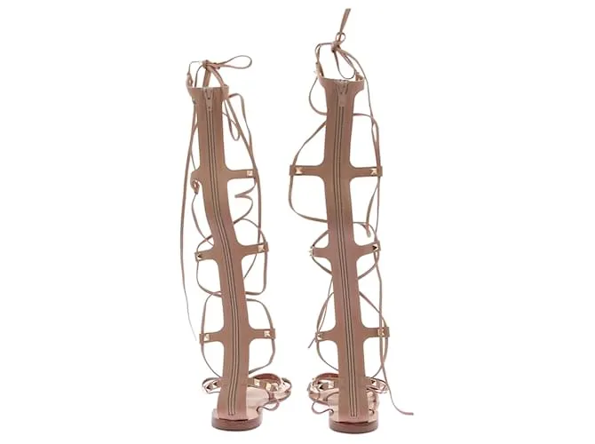 VALENTINO GARAVANI Sandalias T.EU 39 Cuero Beige 