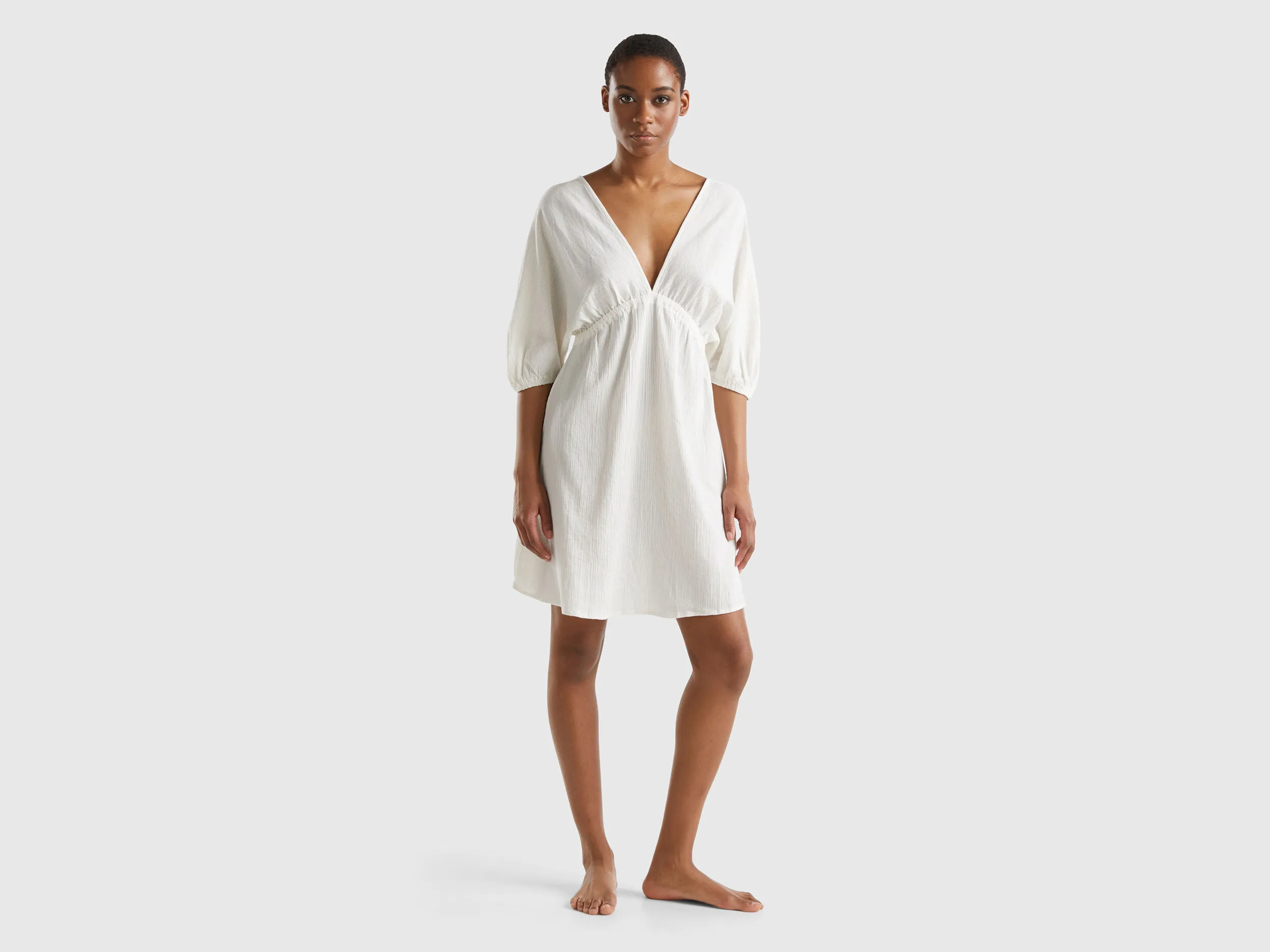 Vestido corto de 100 % algodón