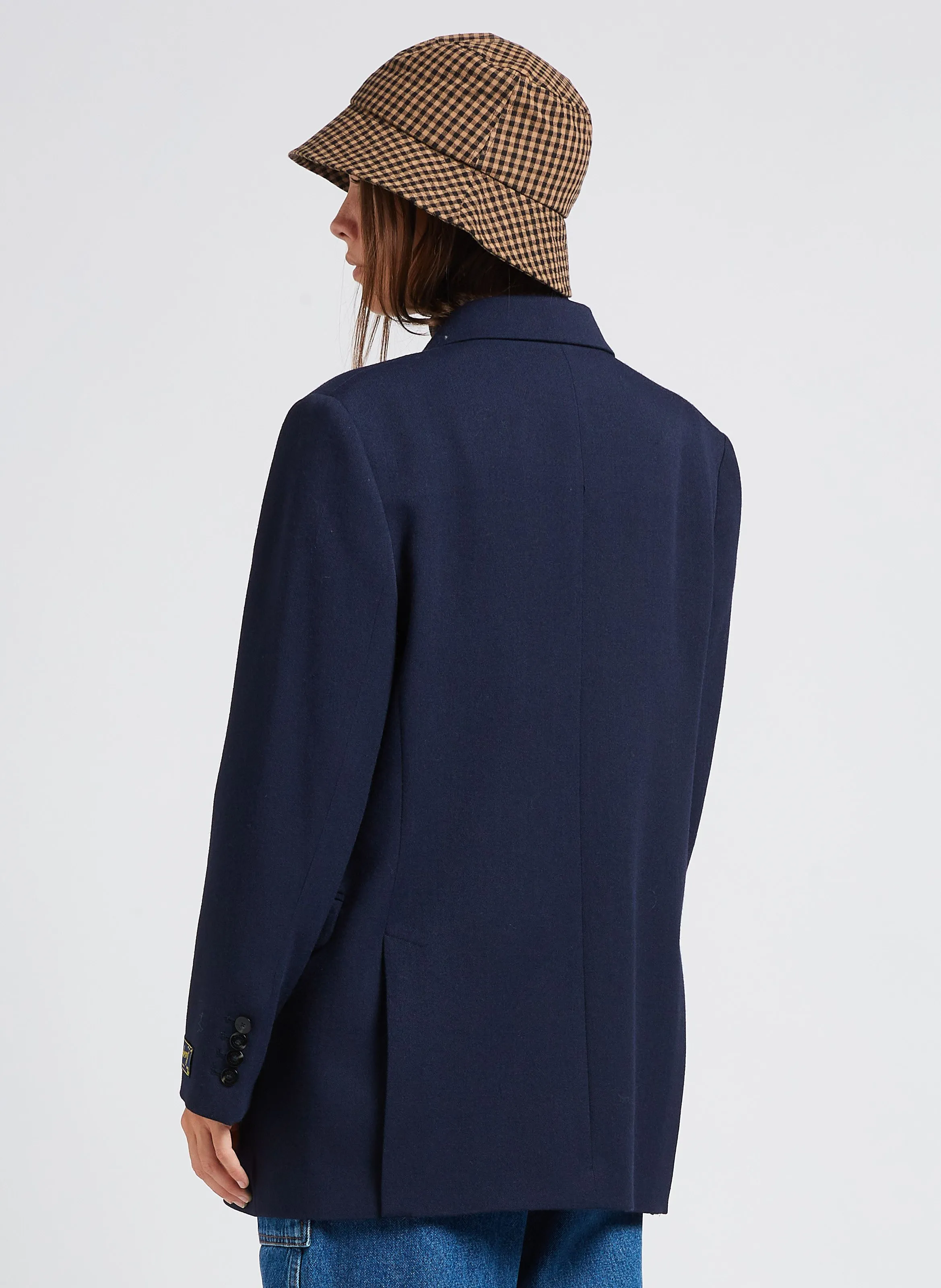 WILBY  CHAQUETA DE MEZCLA DE LANA VIRGEN CON CUELLO SASTRE EN AZUL