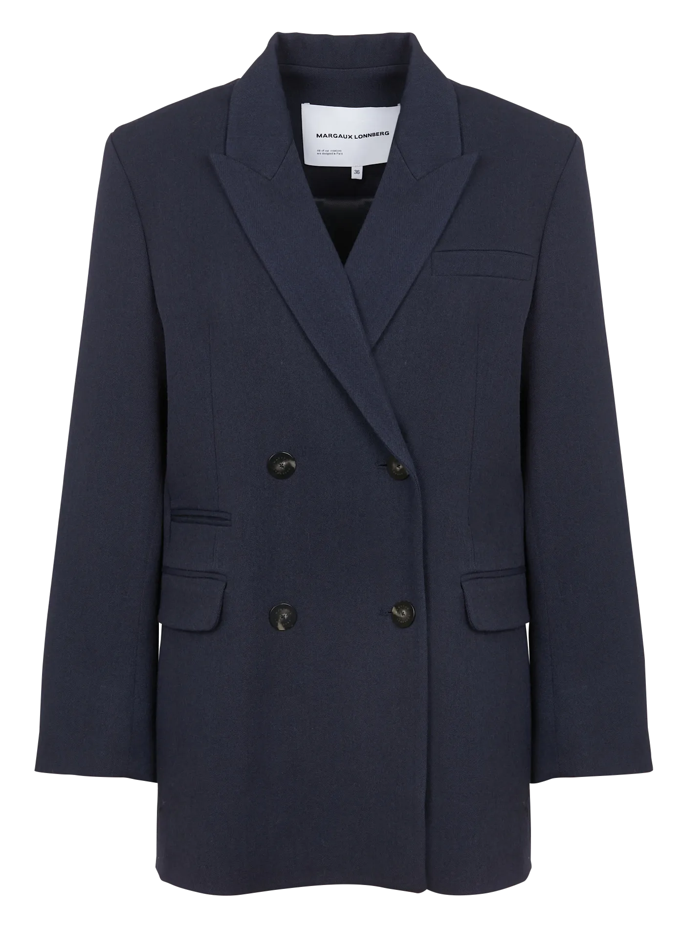WILBY  CHAQUETA DE MEZCLA DE LANA VIRGEN CON CUELLO SASTRE EN AZUL
