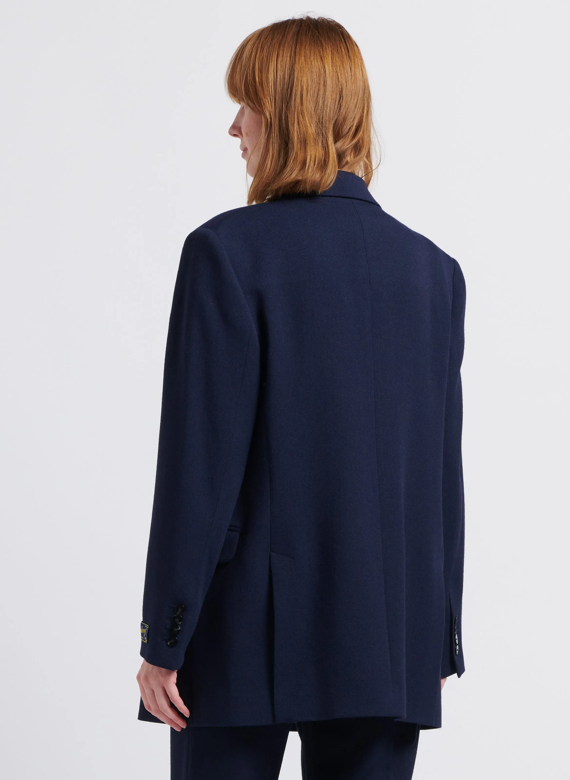 WILBY  CHAQUETA DE MEZCLA DE LANA VIRGEN CON CUELLO SASTRE EN AZUL