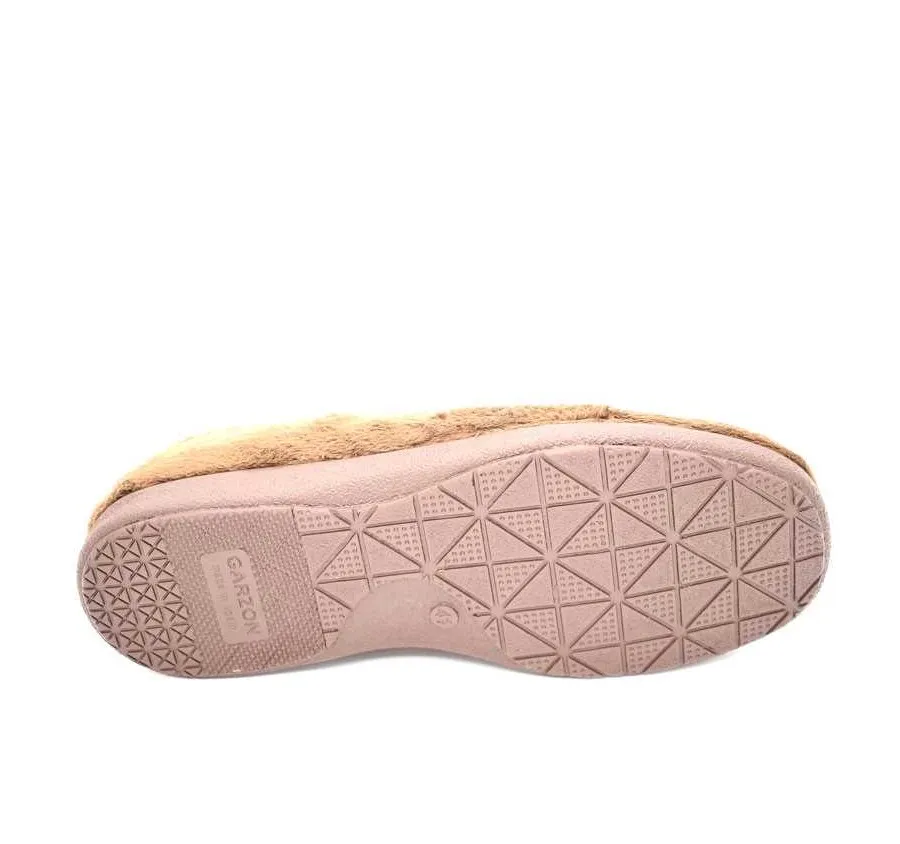ZAPATILLA DE CASA DE HOMBRE COMODA PARA EL HOGAR GARZON COPETE MARRON