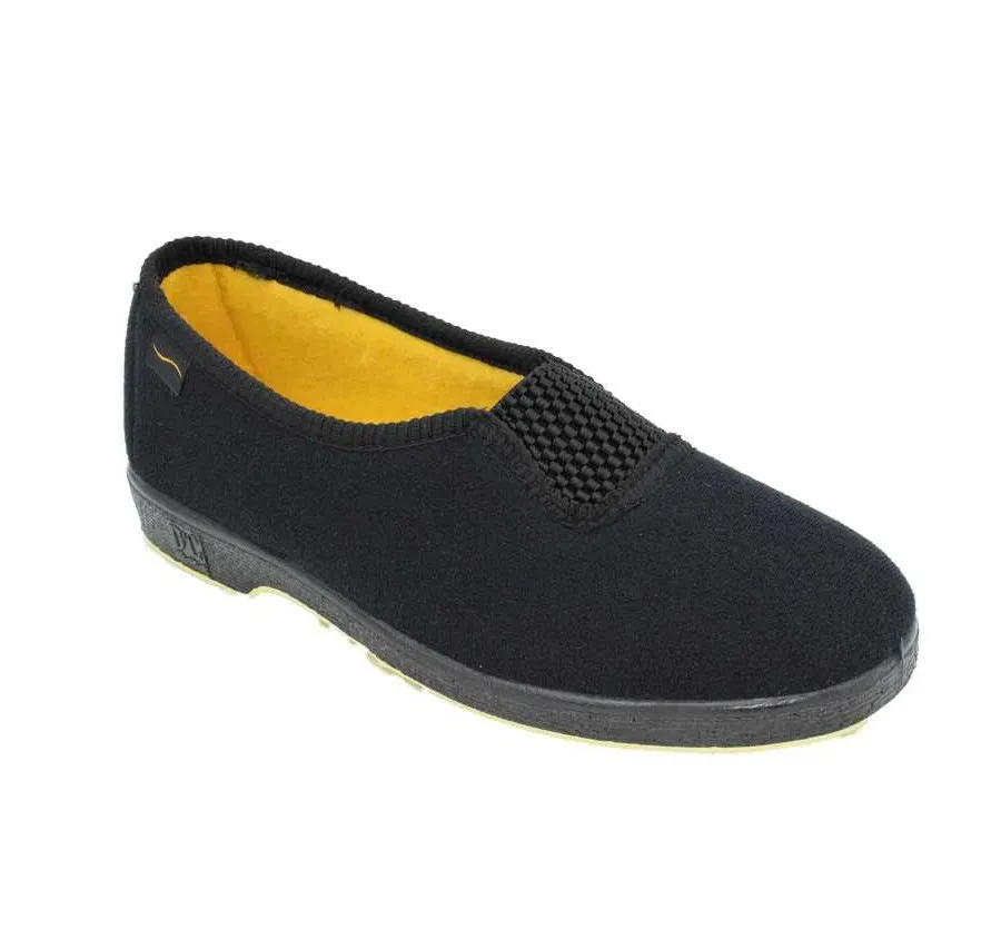 ZAPATILLA DE CASA DOCTOR CUTILLAS 453 ELASTICO CENTRAL NEGRO PARA MUJER 24183