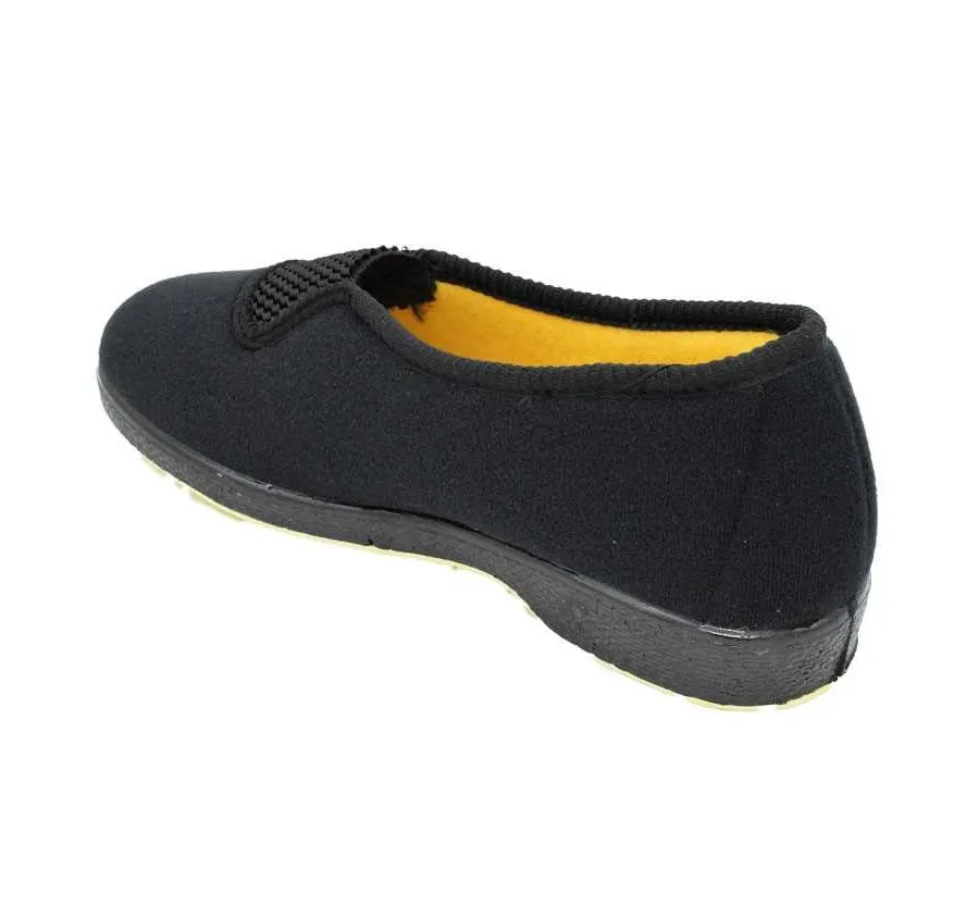 ZAPATILLA DE CASA DOCTOR CUTILLAS 453 ELASTICO CENTRAL NEGRO PARA MUJER 24183