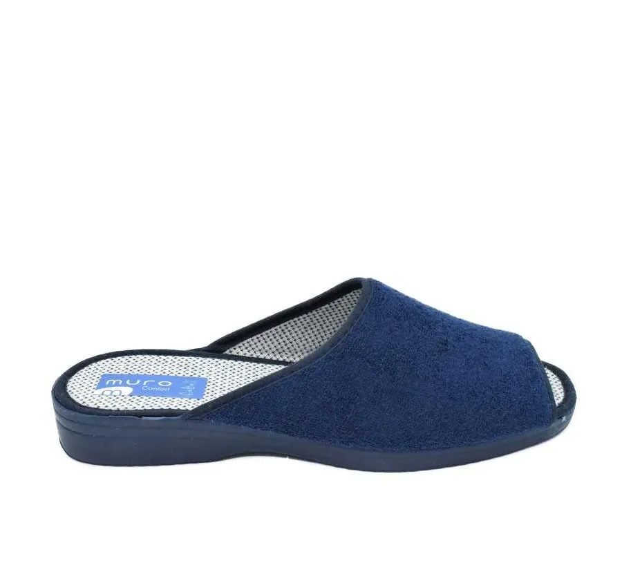 ZAPATILLA DE CASA PARA MUJER  MURO 801 PINKY MUY CÓMODO RIZO MARINO