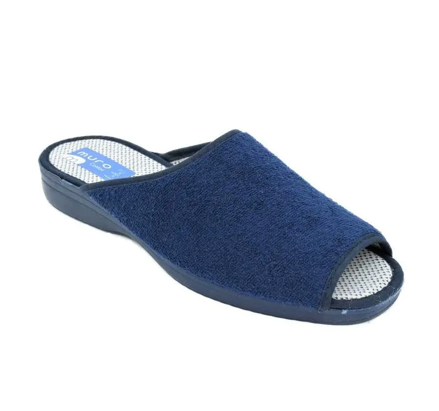ZAPATILLA DE CASA PARA MUJER  MURO 801 PINKY MUY CÓMODO RIZO MARINO