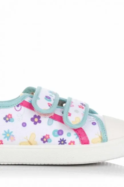 ZAPATILLA DE LONA  FLORES