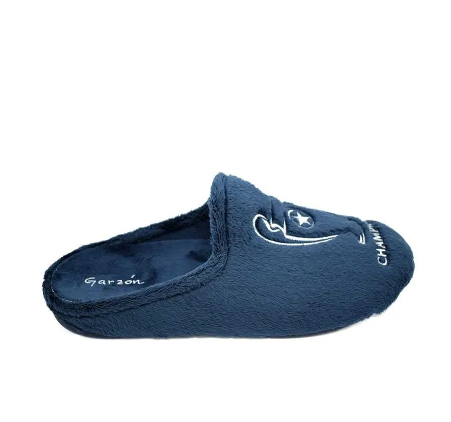 ZAPATILLA DESCALZA GARZÓN MARINO CHAMPIONS CÓMODA PARA EL HOGAR