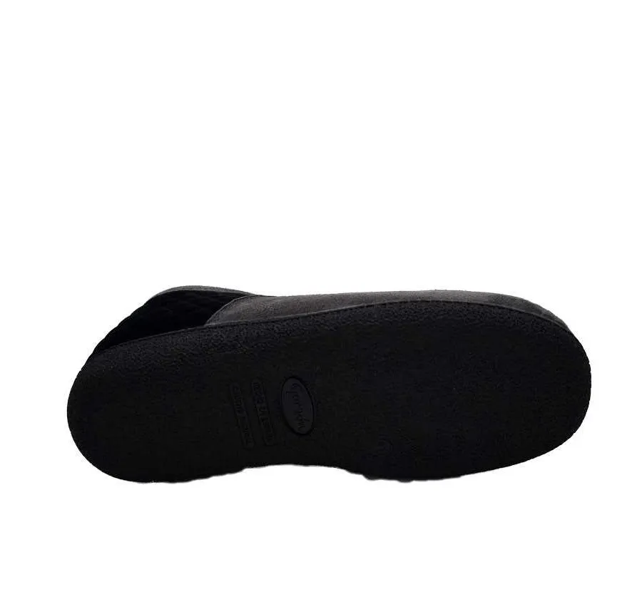 ZAPATILLA GARZÓN HOMBRE CÓMODA TEXTIL NEGRO PLANTILLA ACOLCHADA MEMORY
