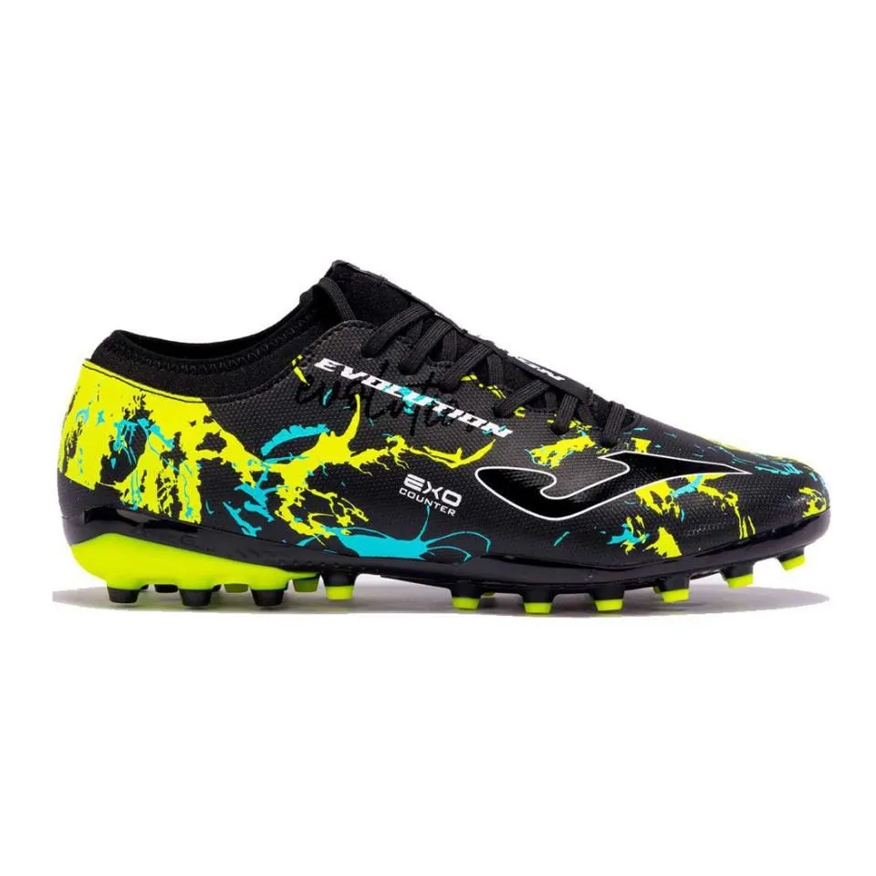 ZAPATILLA JOMA EVOLUTION NEGRO AMARILLO FUTBOL