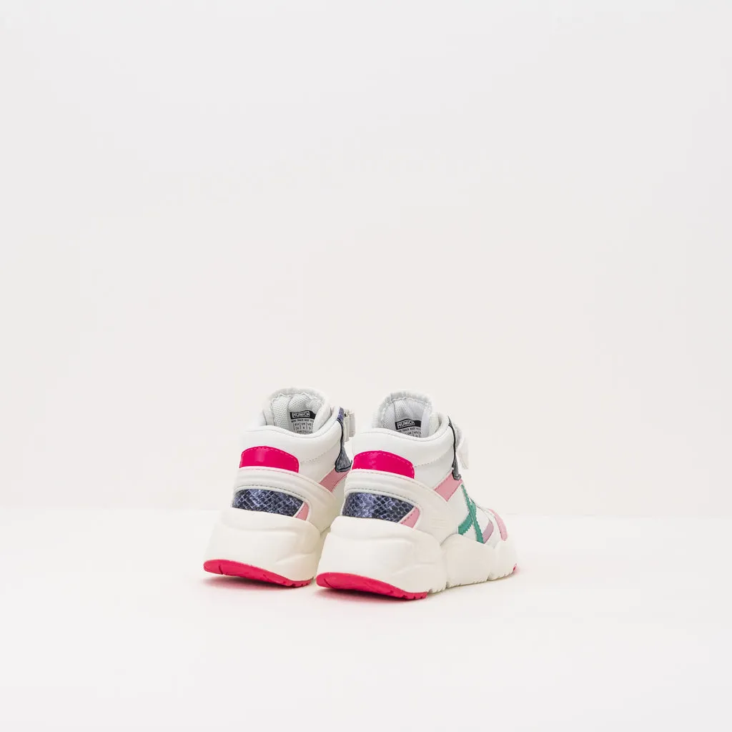 ZAPATILLA  MUNICH  MINI TRACK VCO BLANCA 24 A 32