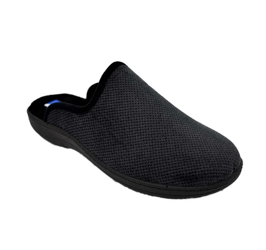 ZAPATILLA MURO CASA HOMBRE CÓMODO TEXTIL ANTRACITA PLANTA ACOLCHADA