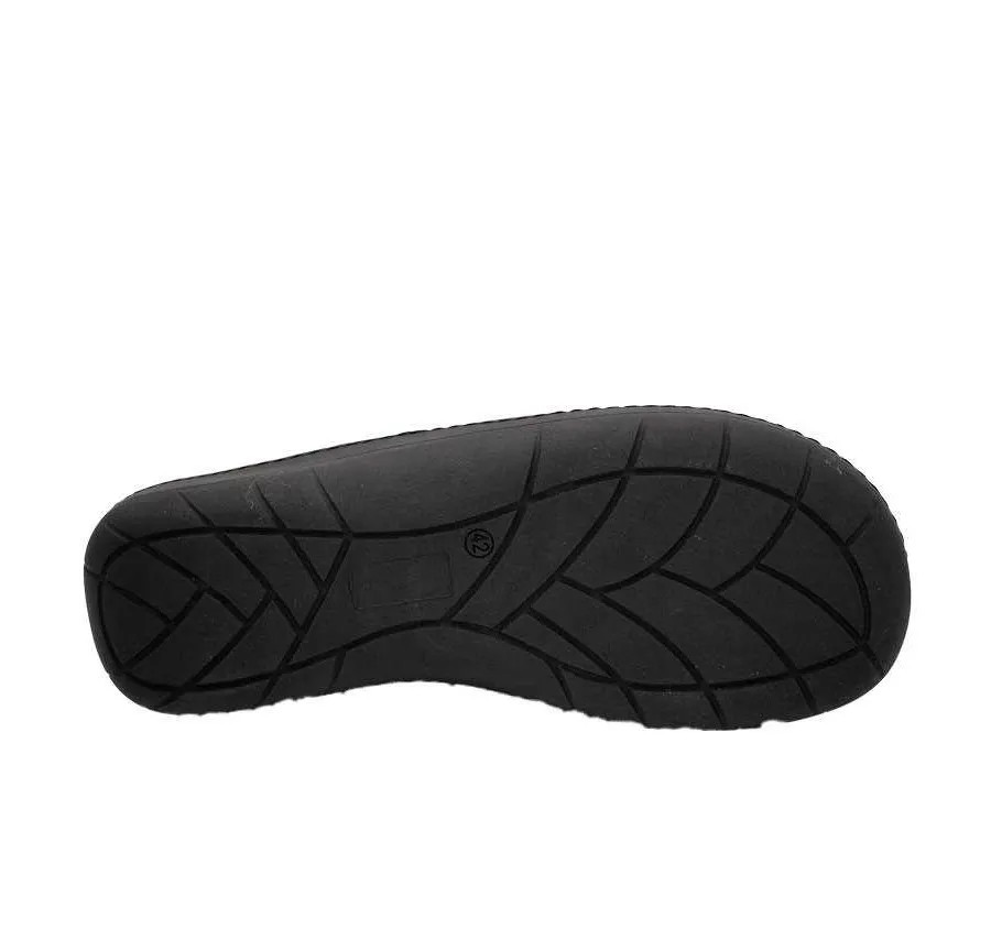 ZAPATILLA MURO CASA HOMBRE CÓMODO TEXTIL ANTRACITA PLANTA ACOLCHADA