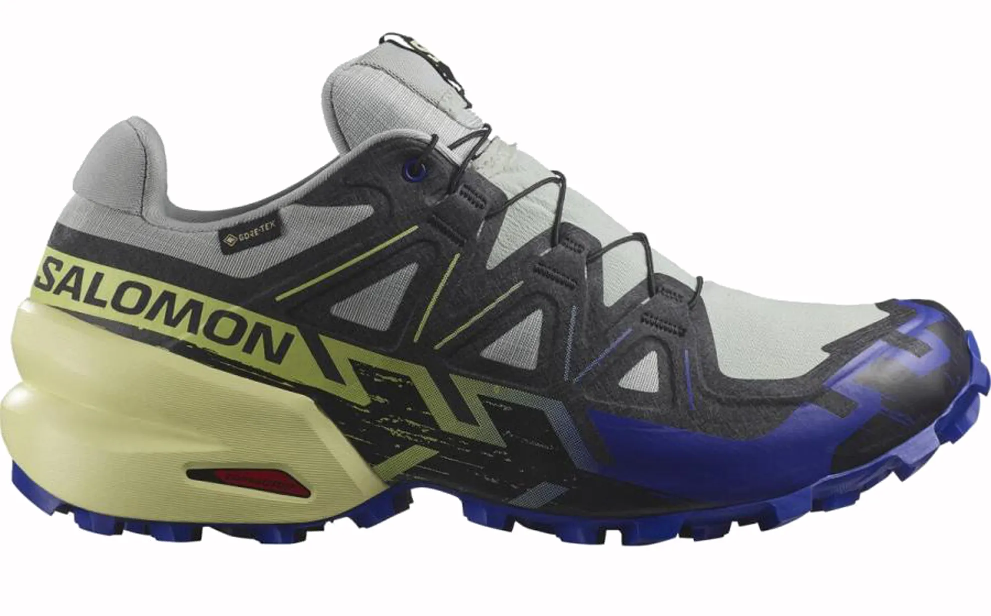 Zapatilla Salomon Speedcross 6 GTX Gris/Negro/Azul/Verde