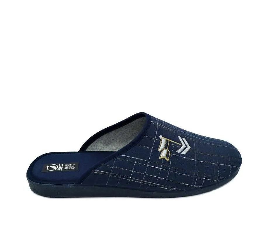 ZAPATILLA TELA RAYAS MARINO PLAYERA DE CASA CÓMODA Y FRESCA DE HOMBRE