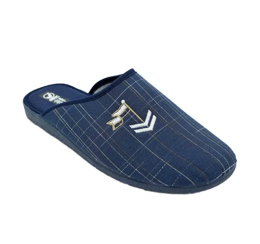 ZAPATILLA TELA RAYAS MARINO PLAYERA DE CASA CÓMODA Y FRESCA DE HOMBRE