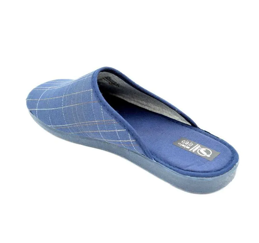 ZAPATILLA TELA RAYAS MARINO PLAYERA DE CASA CÓMODA Y FRESCA DE HOMBRE