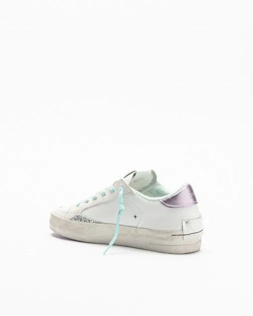 Zapatillas blancas Crime London SK8 Deluxe Blanco