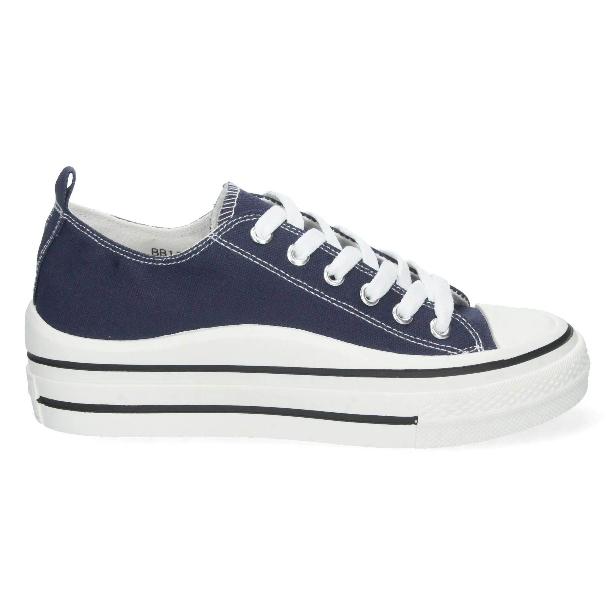 Zapatillas de lona mujer color marino