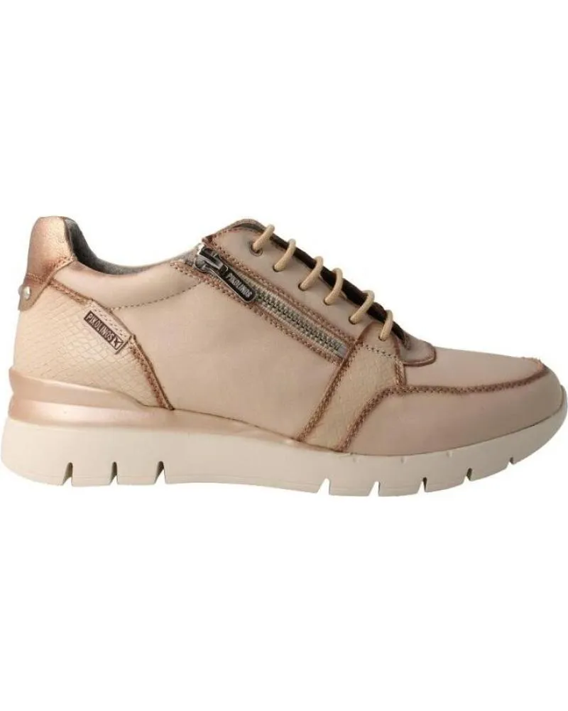 Zapatillas deporte de Mujer PIKOLINOS ZAPATILLA EN PIEL BEIGE MARFIL