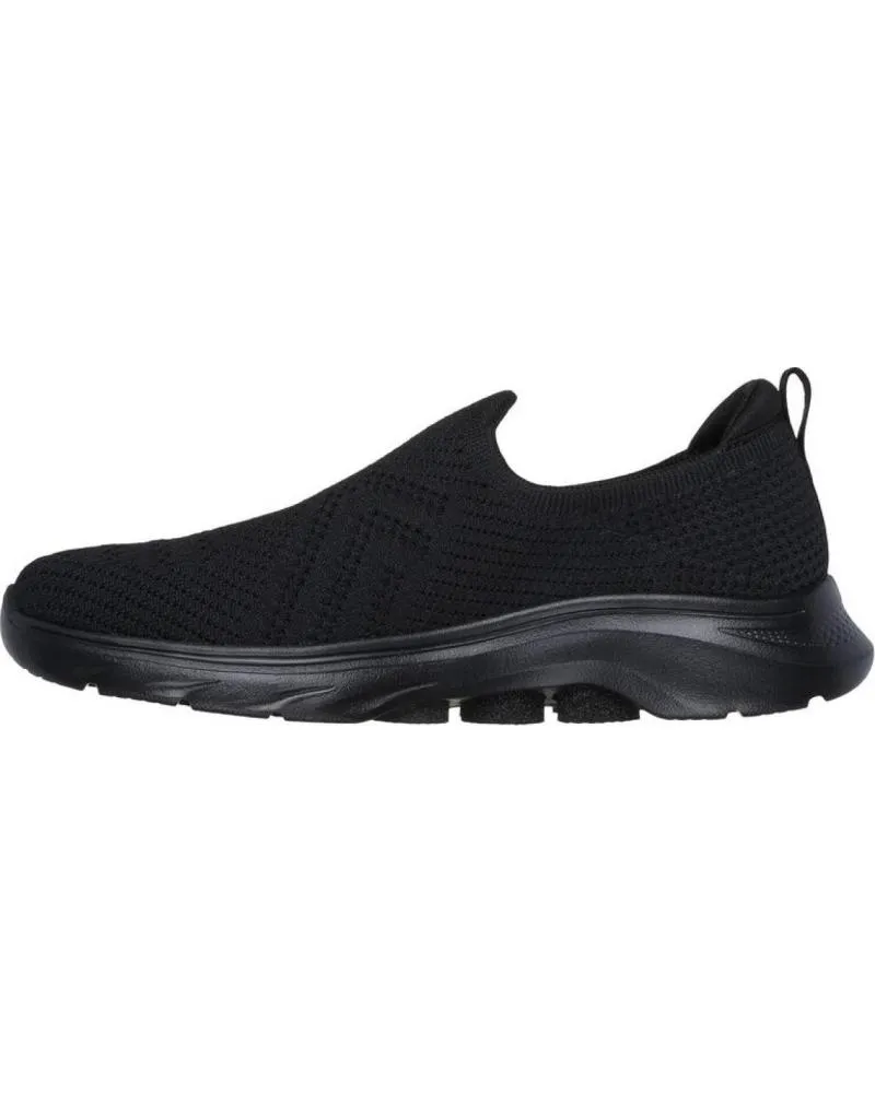 Zapatillas deporte SKECHERS  de Mujer ZAPATILLA NEGRA SIN CORDON GO WALK 125204BBK  NEGRO
