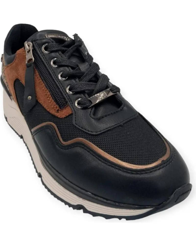 Zapatillas deporte XTI  de Mujer ZAPATILLA BRONCE 44540  MARRN
