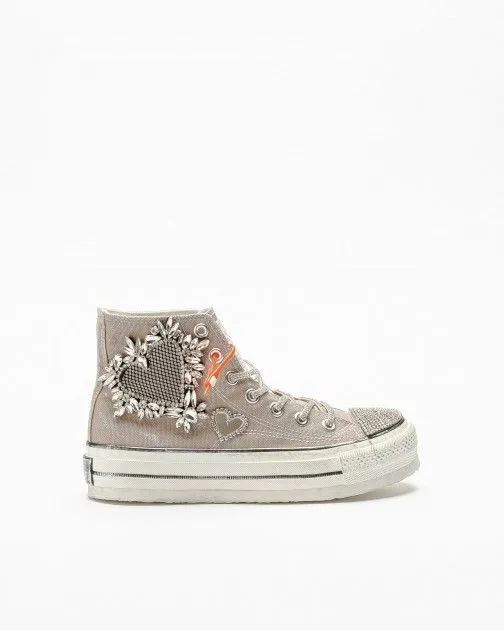 ZAPATILLAS NANKU COUTURE NA05 GRIS PARDO