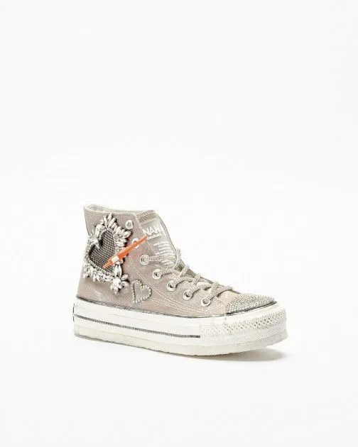 ZAPATILLAS NANKU COUTURE NA05 GRIS PARDO