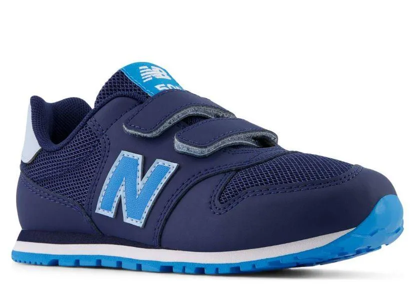 Zapatillas New Balance PV500FNB Velcro Azul Marino/Celeste
