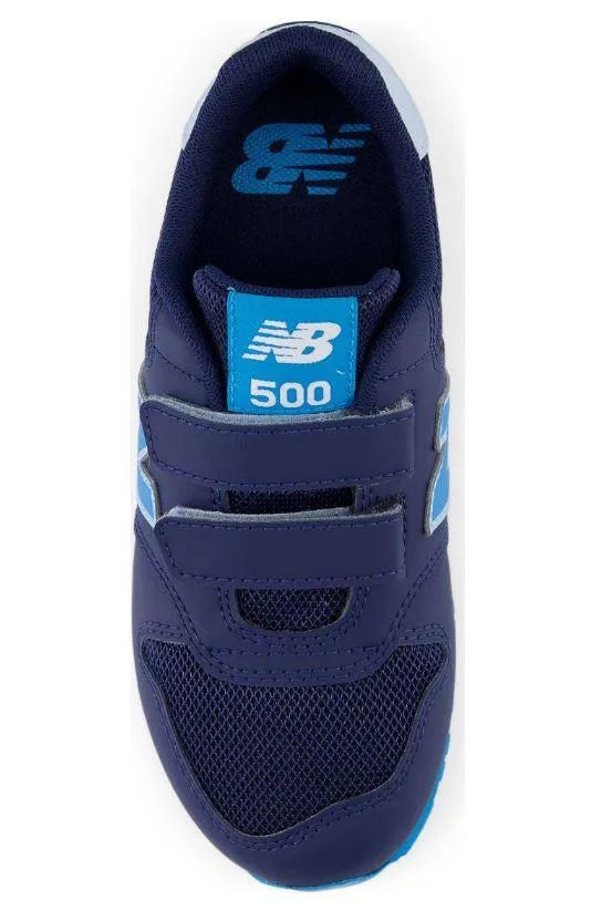Zapatillas New Balance PV500FNB Velcro Azul Marino/Celeste
