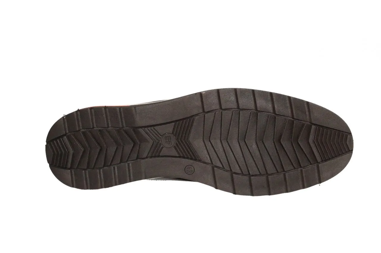Zapato Cordon Piel Cuero Piso Goma Cerco Pespuntes Beig