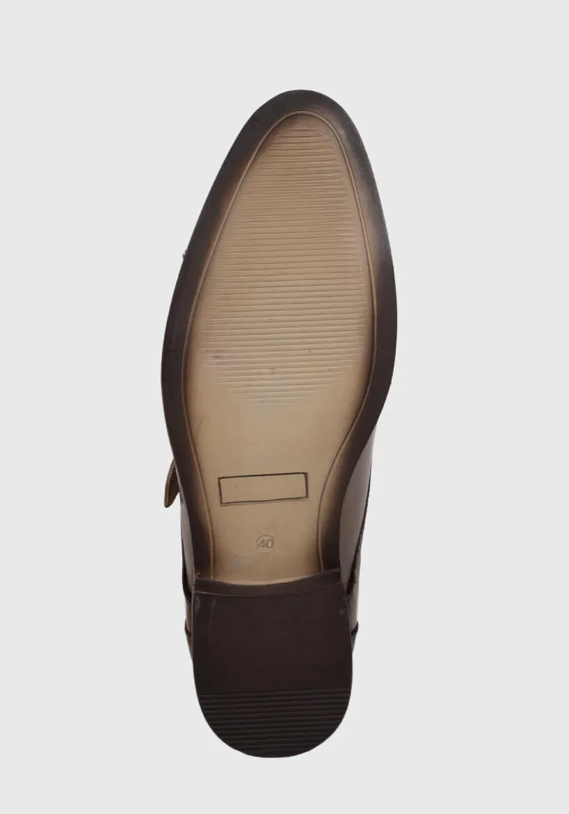 Zapato Cuero Verona Café