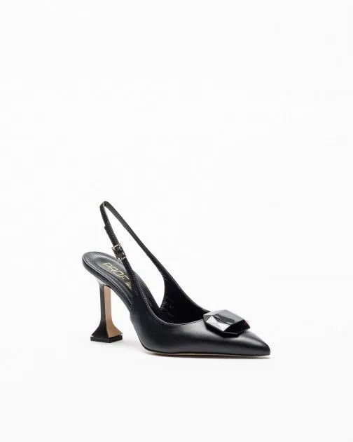 Zapato destalonado PROF Ines Negro